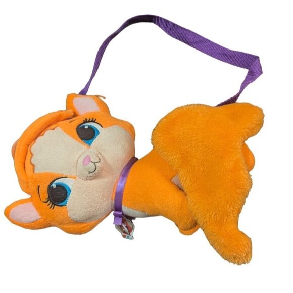 Disney Princess Palace Pets Pumpkin Plush purse Orange Cat 15" Stuffed Animal - Picture 2 of 7